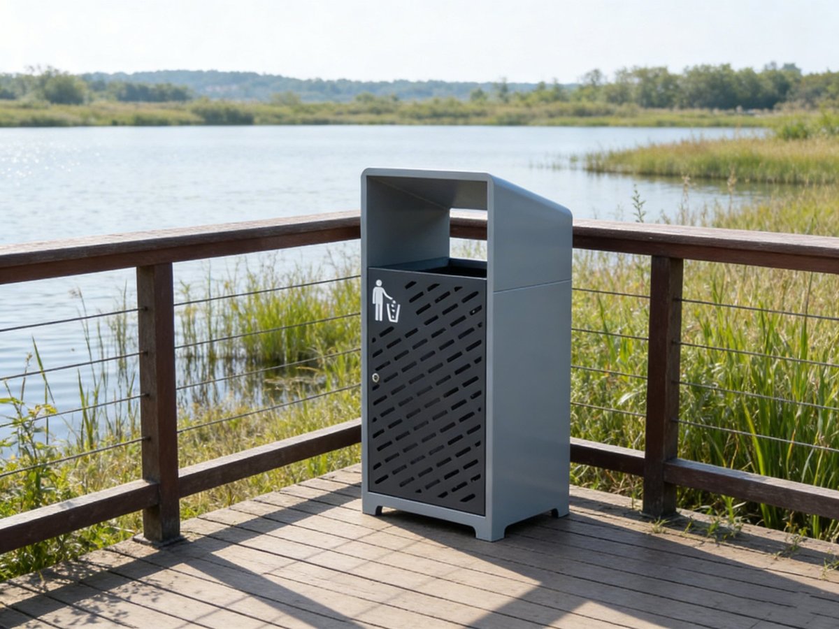 Lakeside Perforated Litter Bin