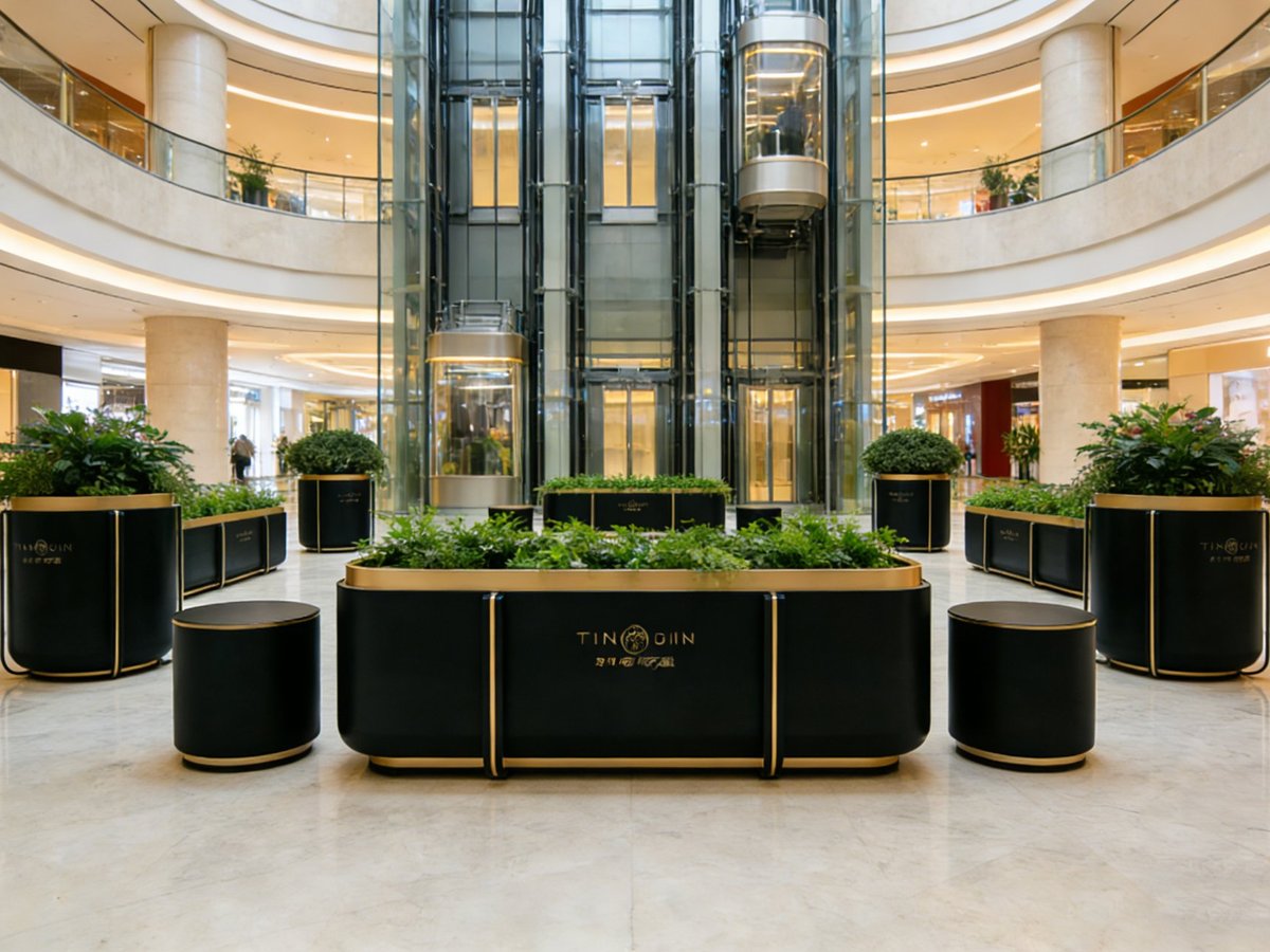 Noirgold Atrium Planter Set